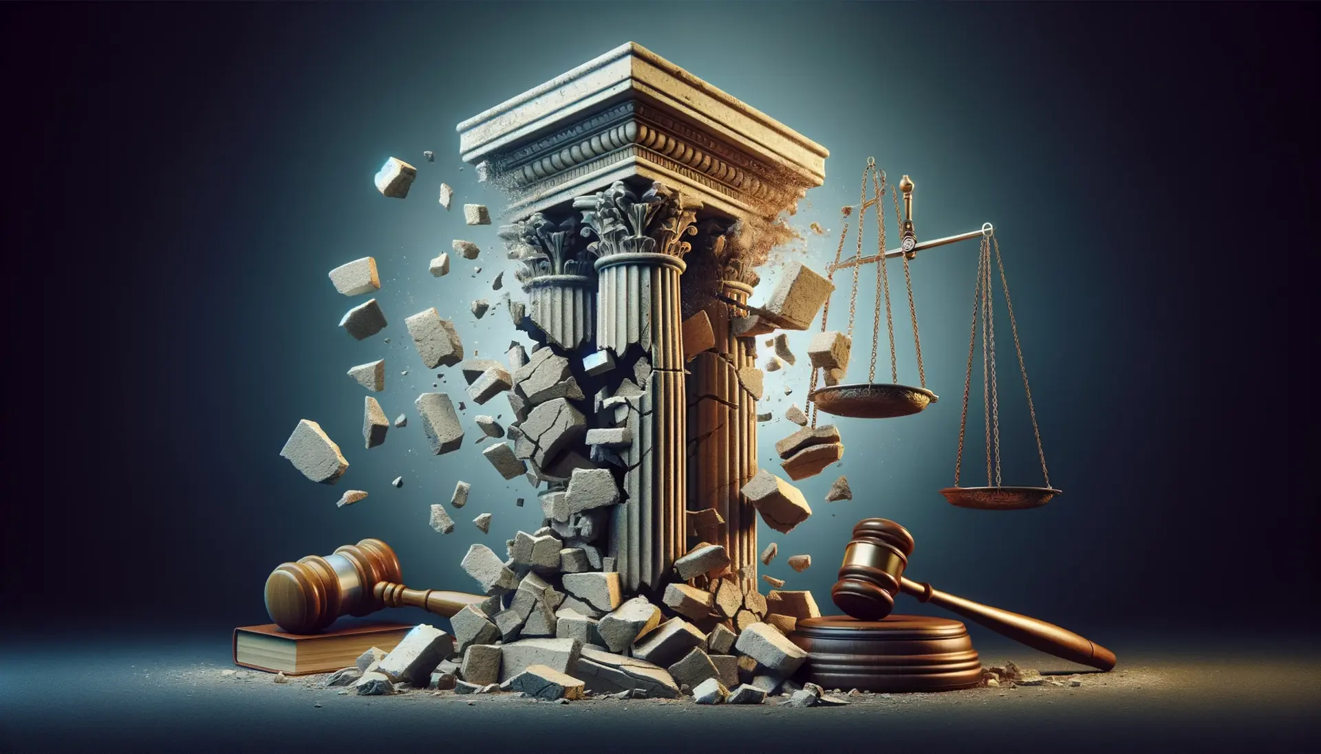 A crumbling pillar of <a href=